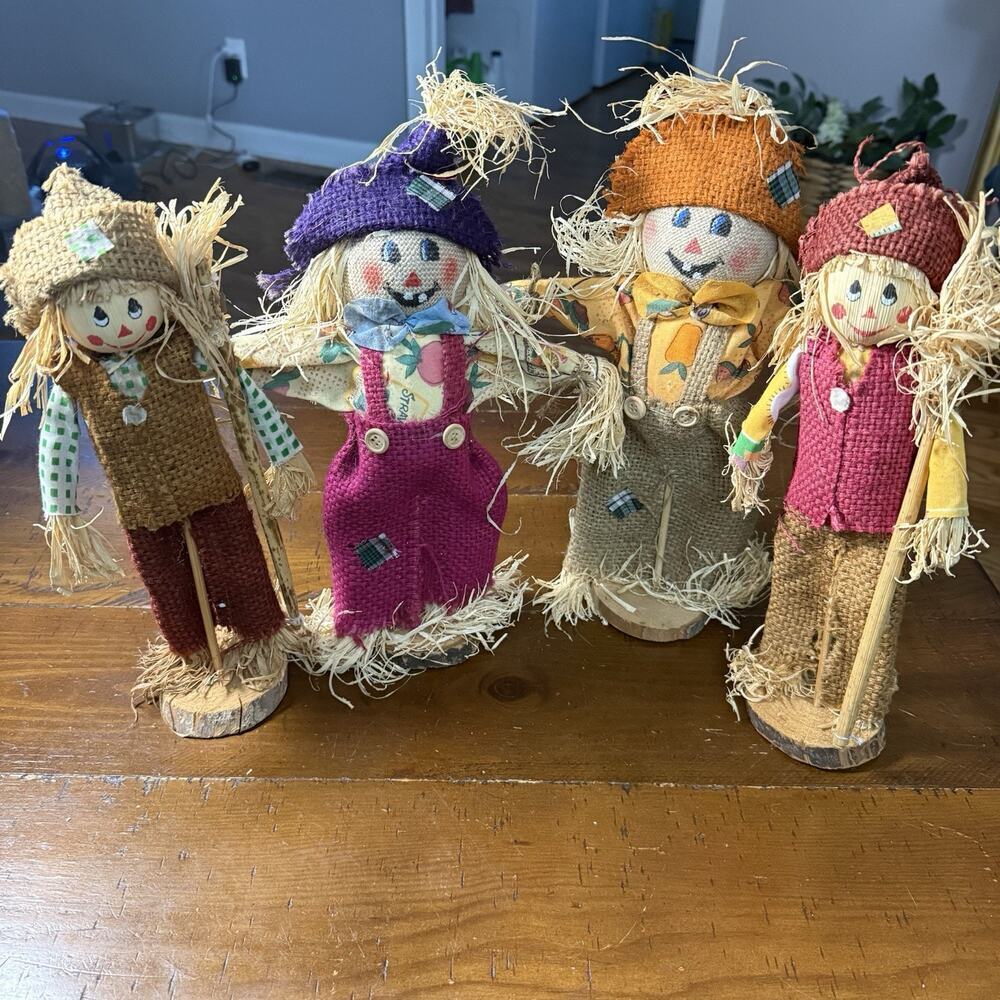 Set Of 4 Scarecrow Decoration Fall Decor Autumn Decorations Halloween Decoration